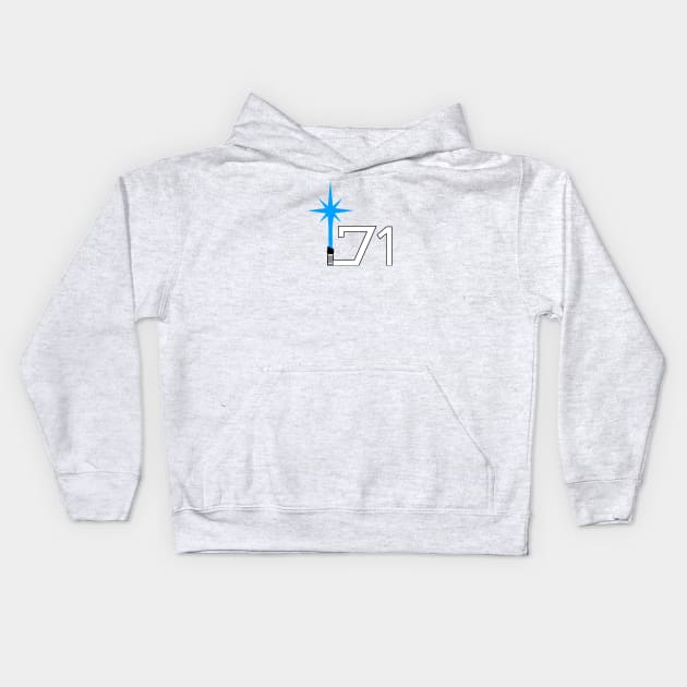 Galactic Initiative Logo (white) Kids Hoodie by bigsean13